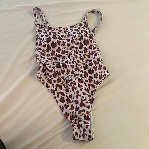 Cheetah print one piece